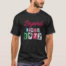 Suche nach legende seit 1972 tshirts Geburtstag