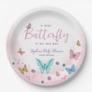 Suche nach rosa schmetterling teller Babydusche