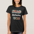 Suche nach legende seit 1959 tshirts Geburtstag