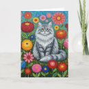 Suche nach katze und blumen karten Bunt