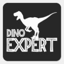 Suche nach der experte aufkleber Dinosaurier