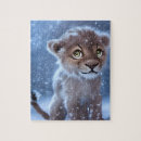 Suche nach der schnee puzzle Tierwelt