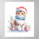 Suche nach weihnachtskatzen poster Kitty