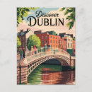 Suche nach vintage karte von dublin postkarten Passende familienreise