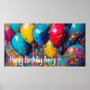 Suche nach bunte ballons poster Glücklicher geburtstag