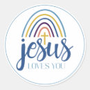 Suche nach jesus liebt dich aufkleber Schrift