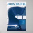 Suche nach zukunft poster Rakete