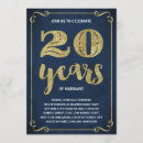 Suche nach 20 jähriger hochzeitstag einladungen Gold