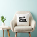 Suche nach erfolg kissen Typografie
