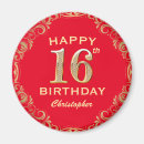 Suche nach sechzehnter geburtstag magnete 16