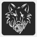 Suche nach schwarz weißer wolf aufkleber Tier