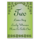 Suche nach kleeblatt tischkarten Glück