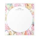 Suche nach muscheln notizblock Strand