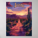 Suche nach arizona wüste poster Lila himmel