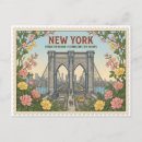 Suche nach brooklyn bridge postkarten Manhattan skyline
