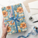 Suche nach orange blumen geschenkpapier Blau
