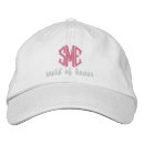 Suche nach und weißes monogramm kappen Für sie