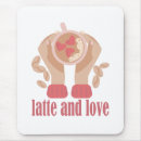 Suche nach kaffee der liebe i mousepads Herz
