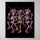 Suche nach dancing skeleton poster Mardi gras