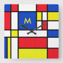 Suche nach mondrian wanduhren Gelb