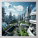 Suche nach futuristische stadt poster Cyberpunk