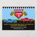 Suche nach rennwagengeburtstag einladungen Junge