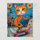 Suche nach skateboarding postkarten Katze