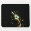 Suche nach schwarze federn mousepads Pfau