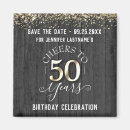 Suche nach 50 geburtstag save the date magnete Gold