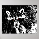 Suche nach raccoons poster Schwarz