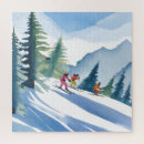 Suche nach ski fahren puzzle Skifahrer