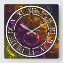 Suche nach farbiges glas wanduhren Lila