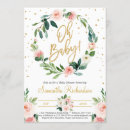 Suche nach floral wreath einladungen Babydusche