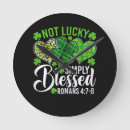 Suche nach st patricks tag wanduhren Kleeblätter