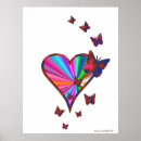 Suche nach herz regenbogen poster Mehrfarbig