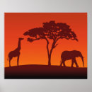 Suche nach afrikanische landschaft poster Wildtiere