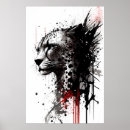Suche nach schwarz weißer tiger poster Große katze