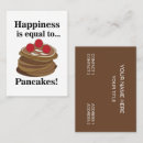 Suche nach pfannkuchen visitenkarten Frühstück
