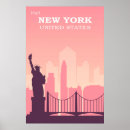 Suche nach new york travel poster Skyline