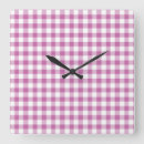 Suche nach rosa gingham wanduhren Für alle