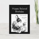 Suche nach belated birthday karten Niedlich
