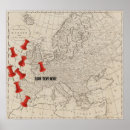 Suche nach vintage europe map poster Europafahrt