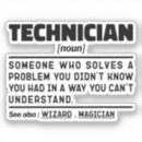 Suche nach techniker aufkleber Mitarbeiter