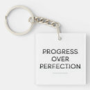 Suche nach perfektion schlüsselanhänger Typografie