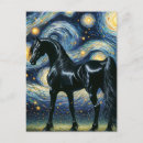 Suche nach stallion postkarten Schwarz