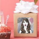 Suche nach langes haar aufkleber Portrait