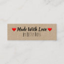 Suche nach selbst gemachte waren visitenkarten Gemacht mit liebe