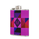 Suche nach geometrisches muster flachmänner Monogramm