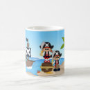 Suche nach schatz tassen Pirat