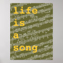 Suche nach musik ist leben poster Singen